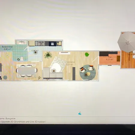 Ferienhaeuschen Gartenblick *