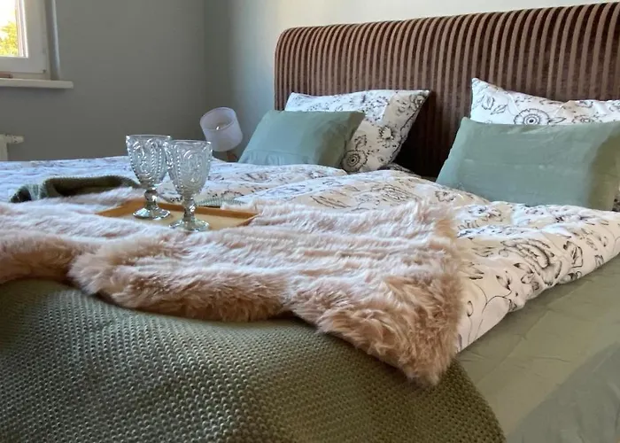 Ferienhaeuschen Gartenblick