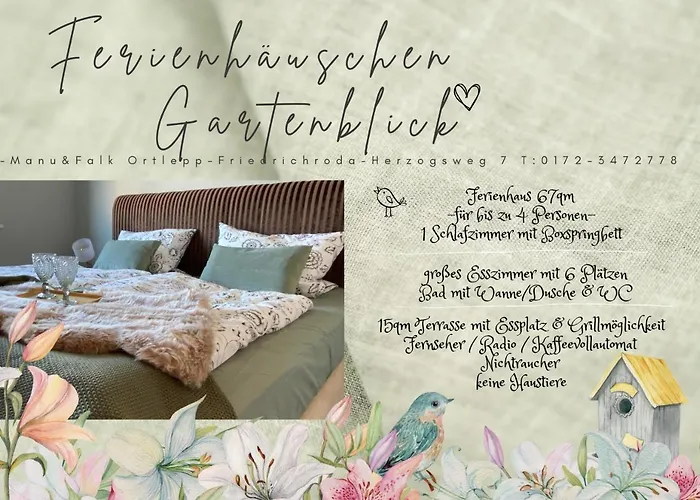 Vakantiehuis Ferienhaeuschen Gartenblick Friedrichroda